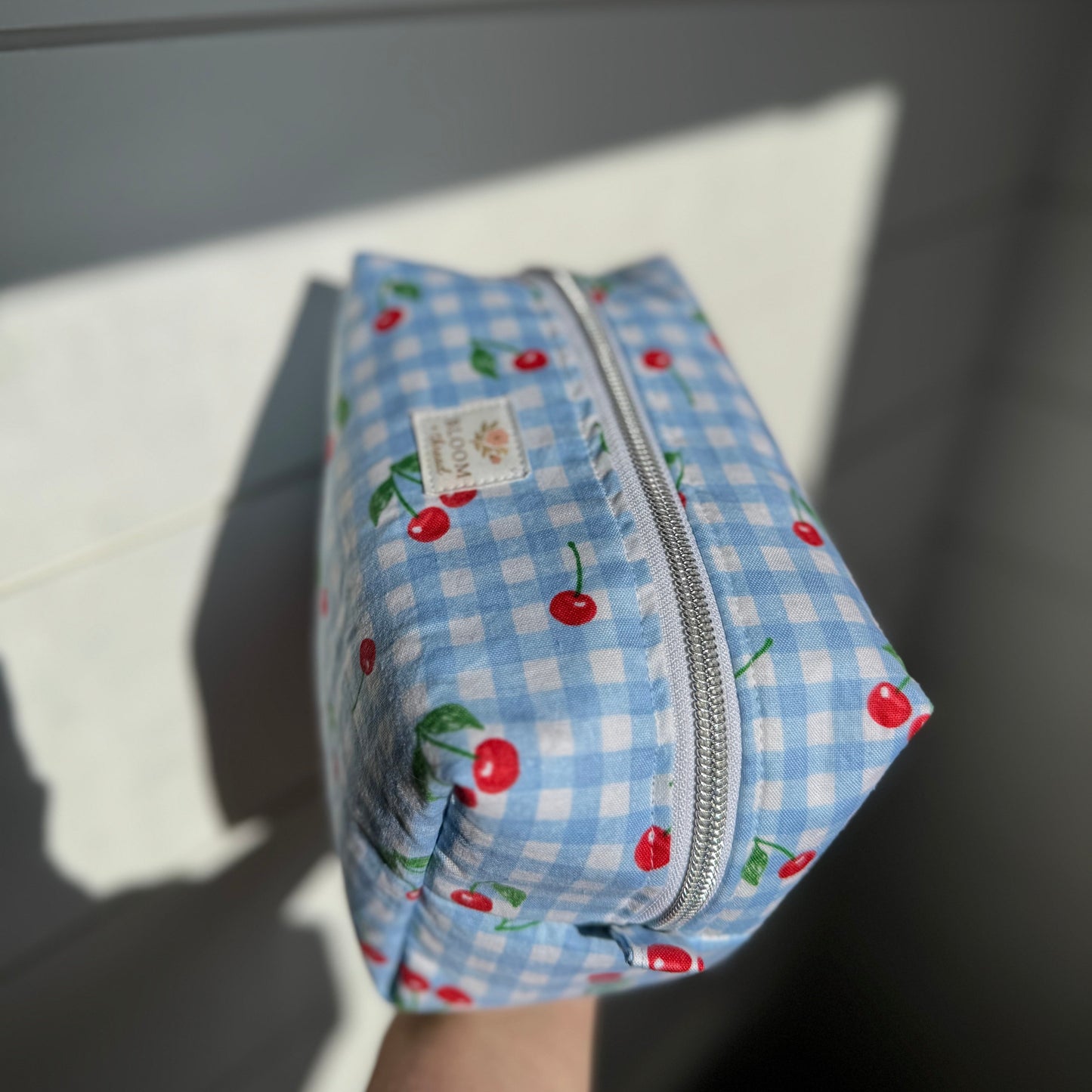 Cherry Gingham Essentials Bag