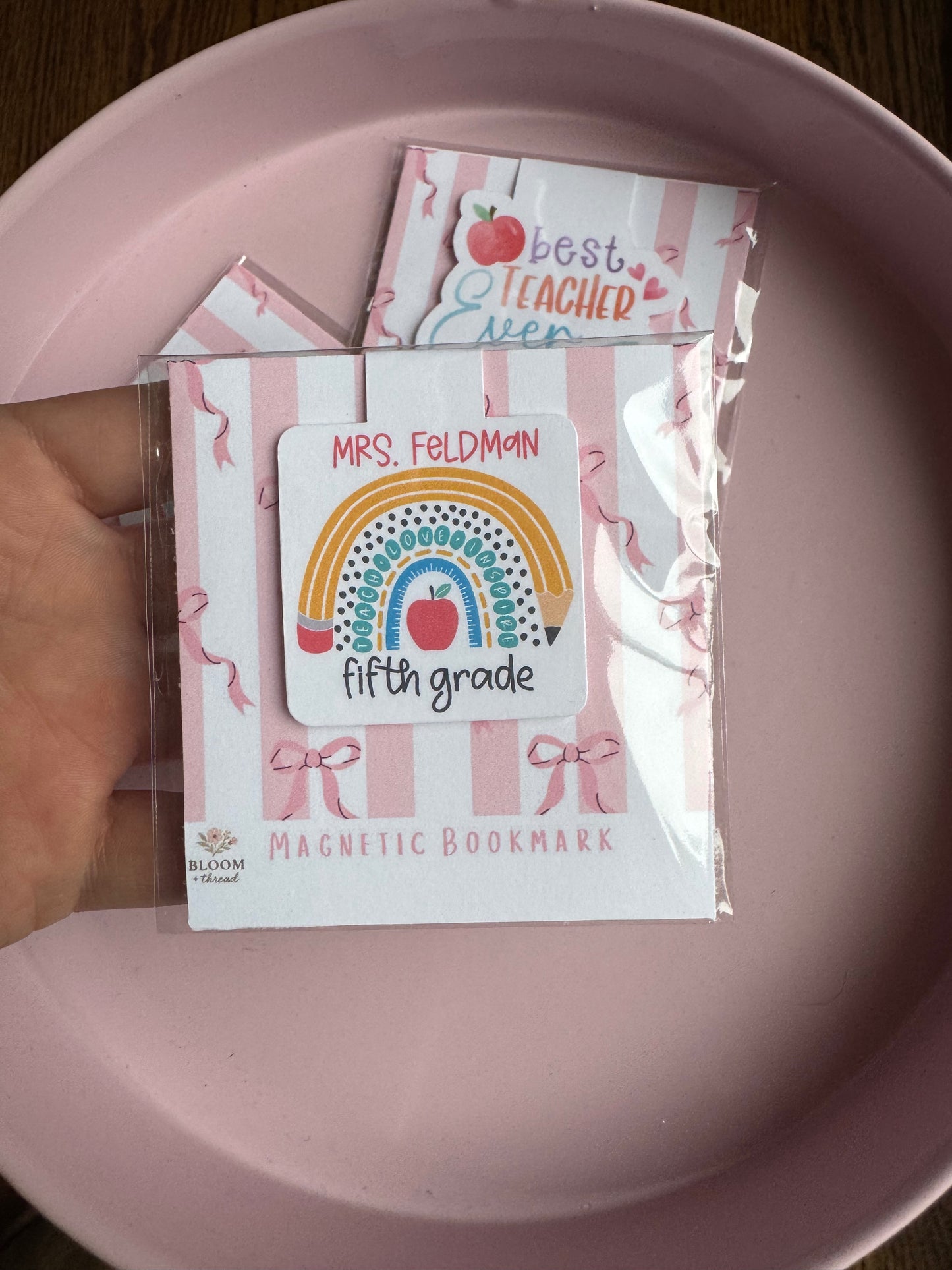 Teacher Appreciation Magnetic Bookmarks