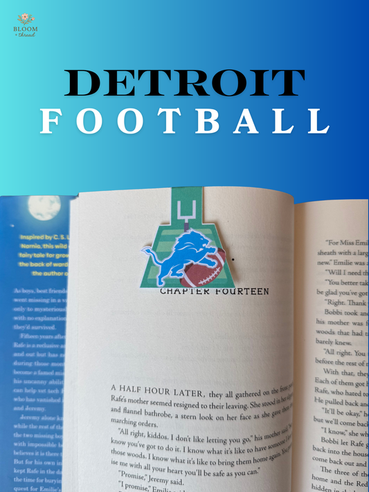 Detroit Football Magnetic Bookmark