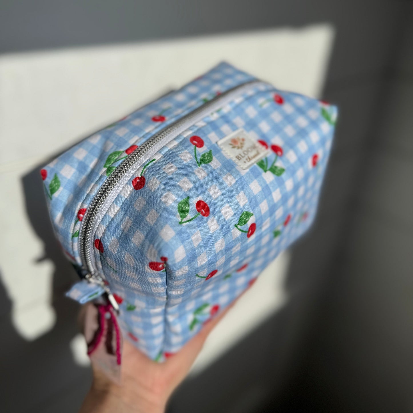 Cherry Gingham Essentials Bag