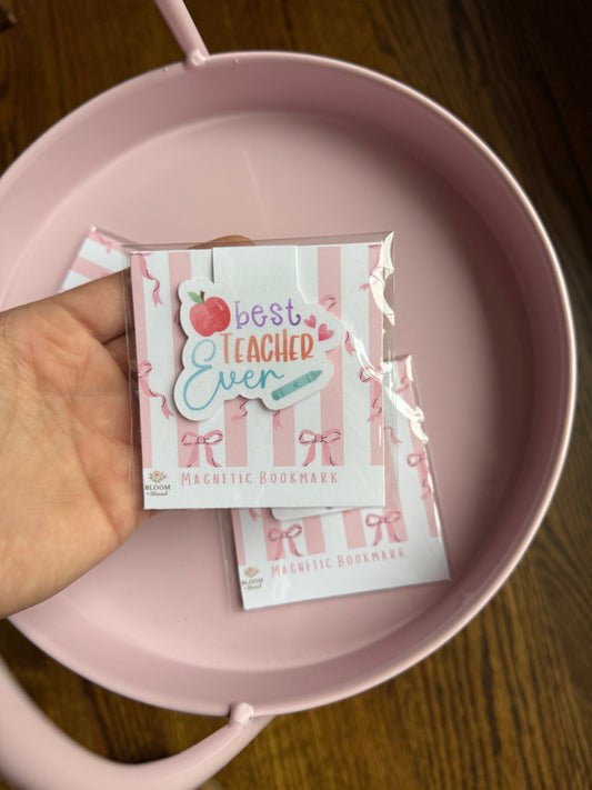 Teacher Appreciation Magnetic Bookmarks