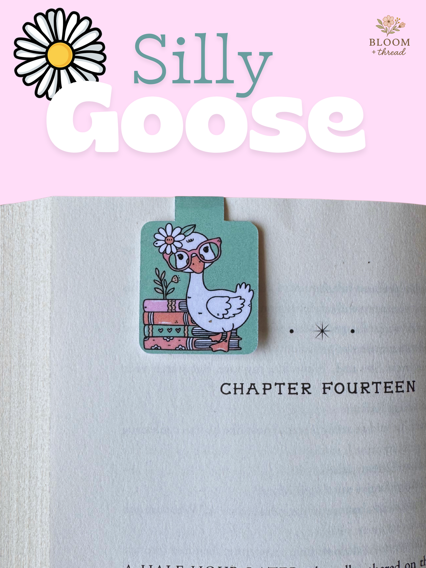 Silly Goose Magnetic Bookmark