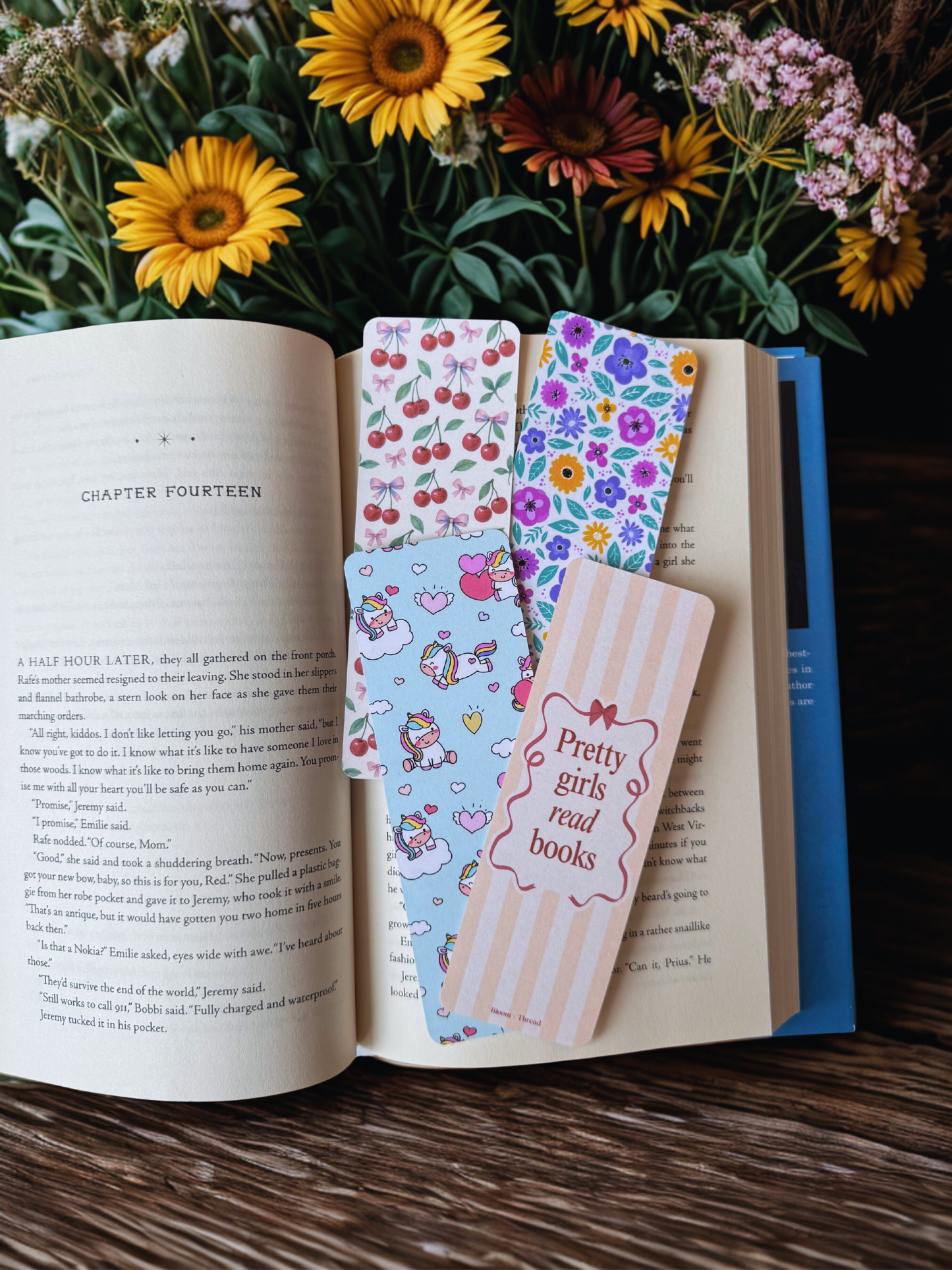 Girly Laminated Bookmarks