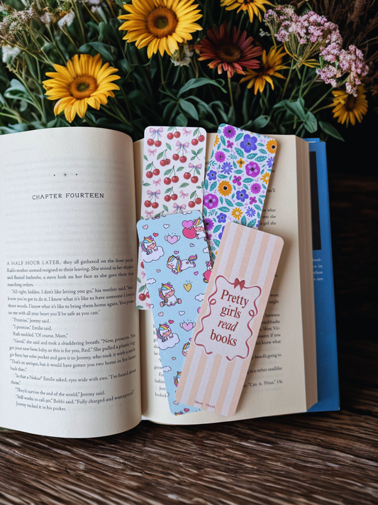 Girly Laminated Bookmarks
