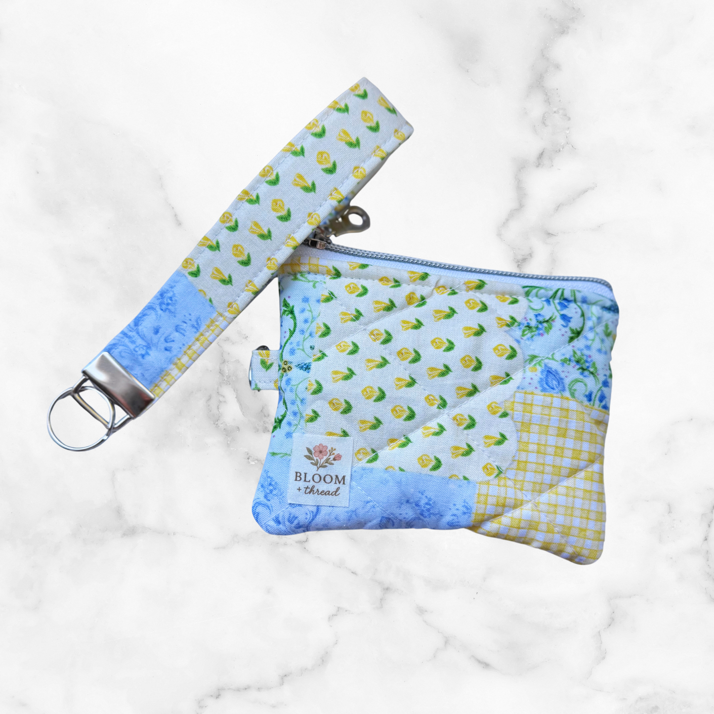 Farmhouse Patchwork Wristlet