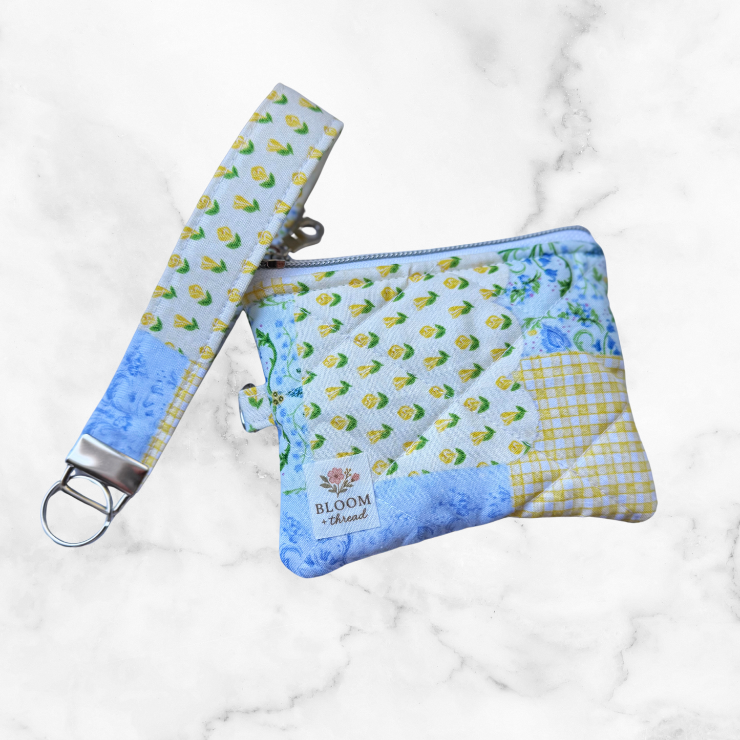 Farmhouse Patchwork Wristlet